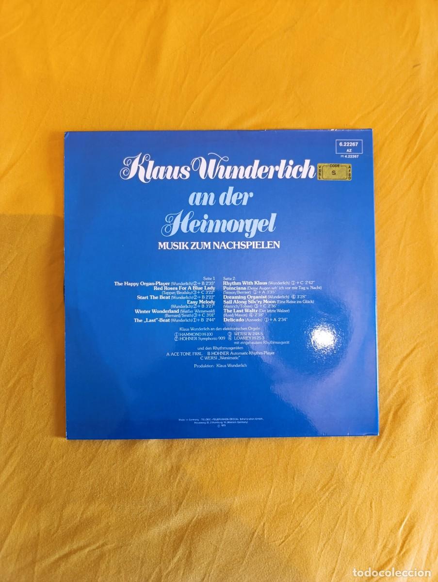 Discos de vinilo: Disco de vinilo Klaus Wunderlich &ndash; An Der Heimorgel - Foto 3