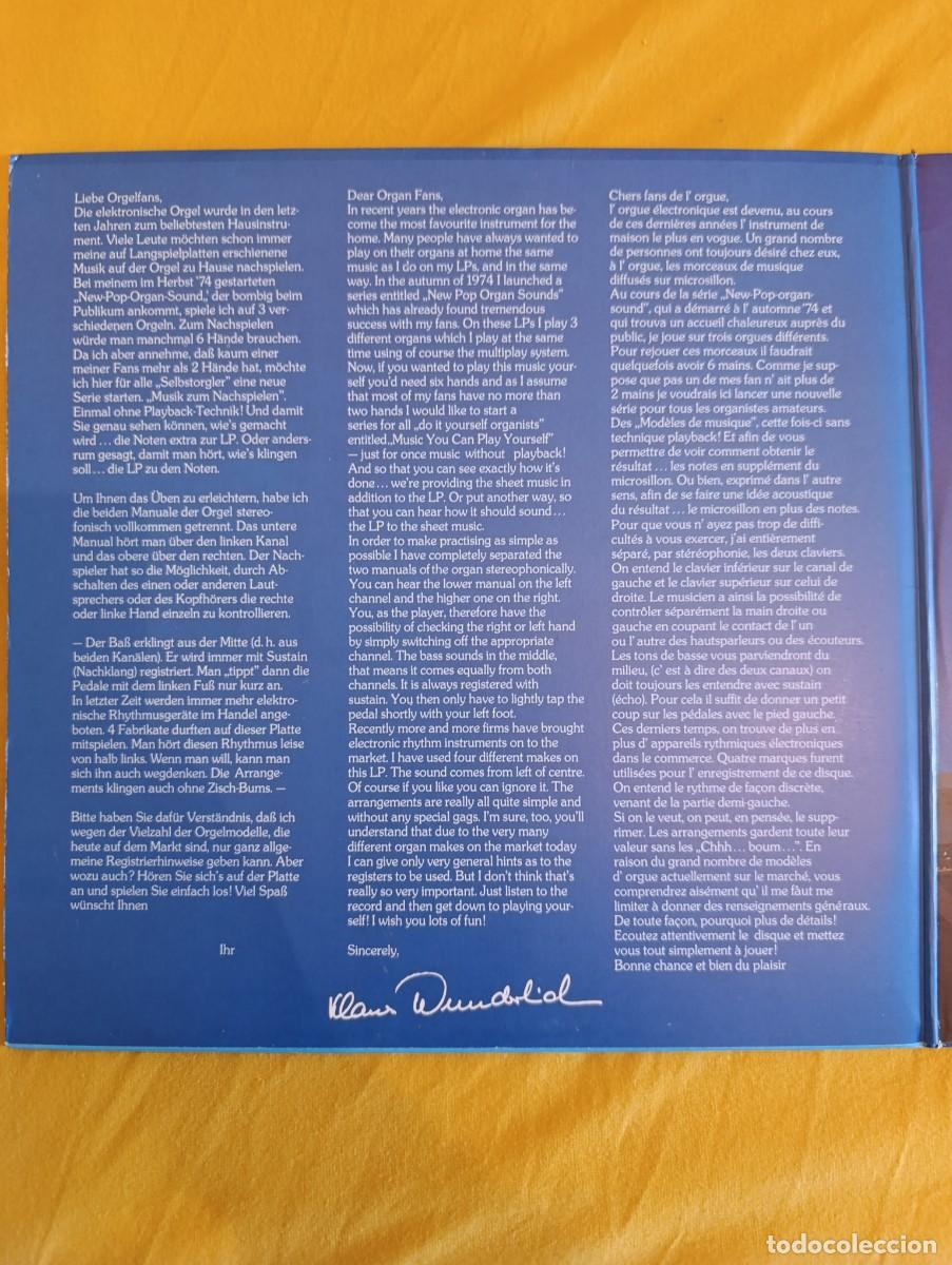 Discos de vinilo: Disco de vinilo Klaus Wunderlich &ndash; An Der Heimorgel - Foto 6