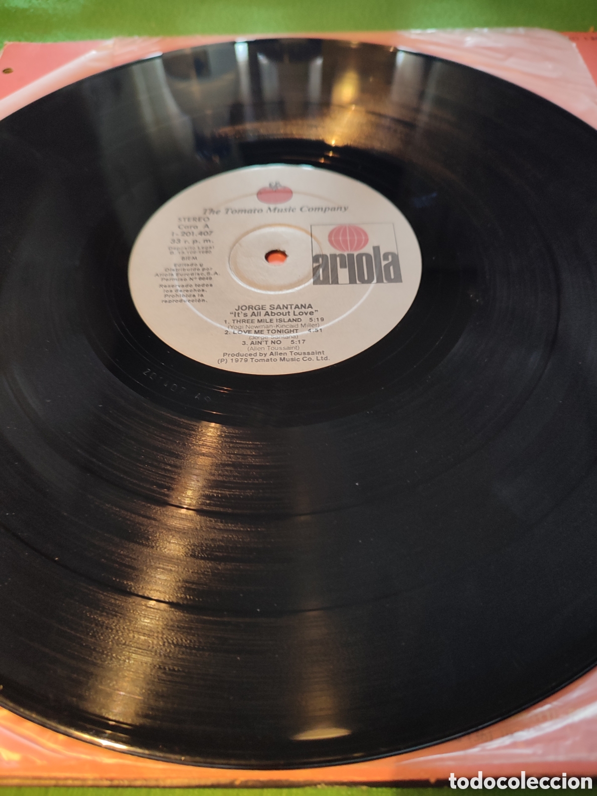 Discos de vinilo: Jorge Santana - Its all About love - Foto 3