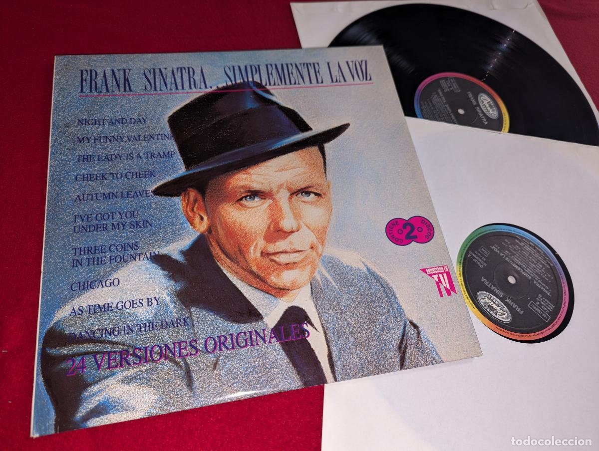 Discos de vinilo: FRANK SINATRA Sinatra...simplemente la voz 2LP 1992 Capitol ESPA&Ntilde;A SPAIN RARO - Foto 1