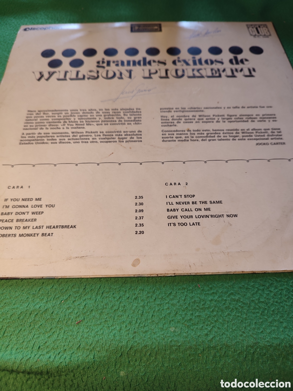 Discos de vinilo: Wilson Pickett - Great hits - Foto 2