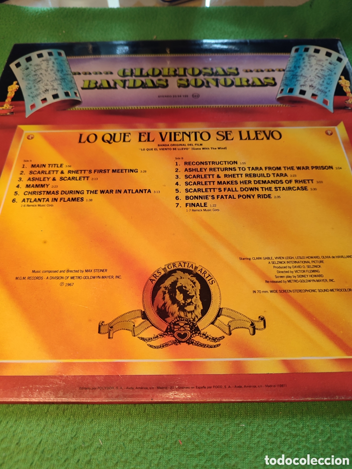 Discos de vinilo: Max Steiner - BSO Lo que el viento se llev&oacute; - Foto 2