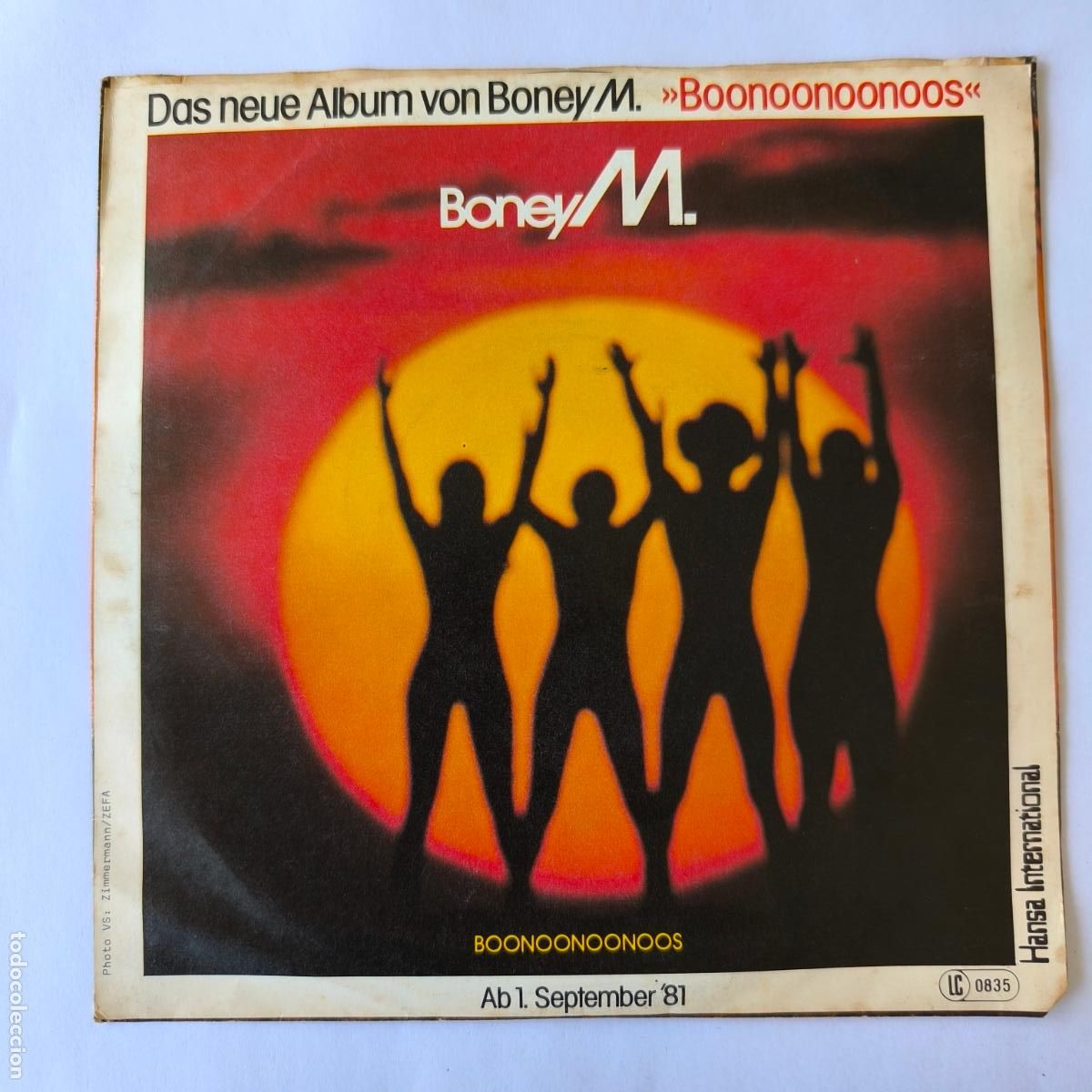 Discos de vinilo: BONEY M. - MALAIKA / CONSUELA BIAZ - SINGLE - 1981 - Foto 2
