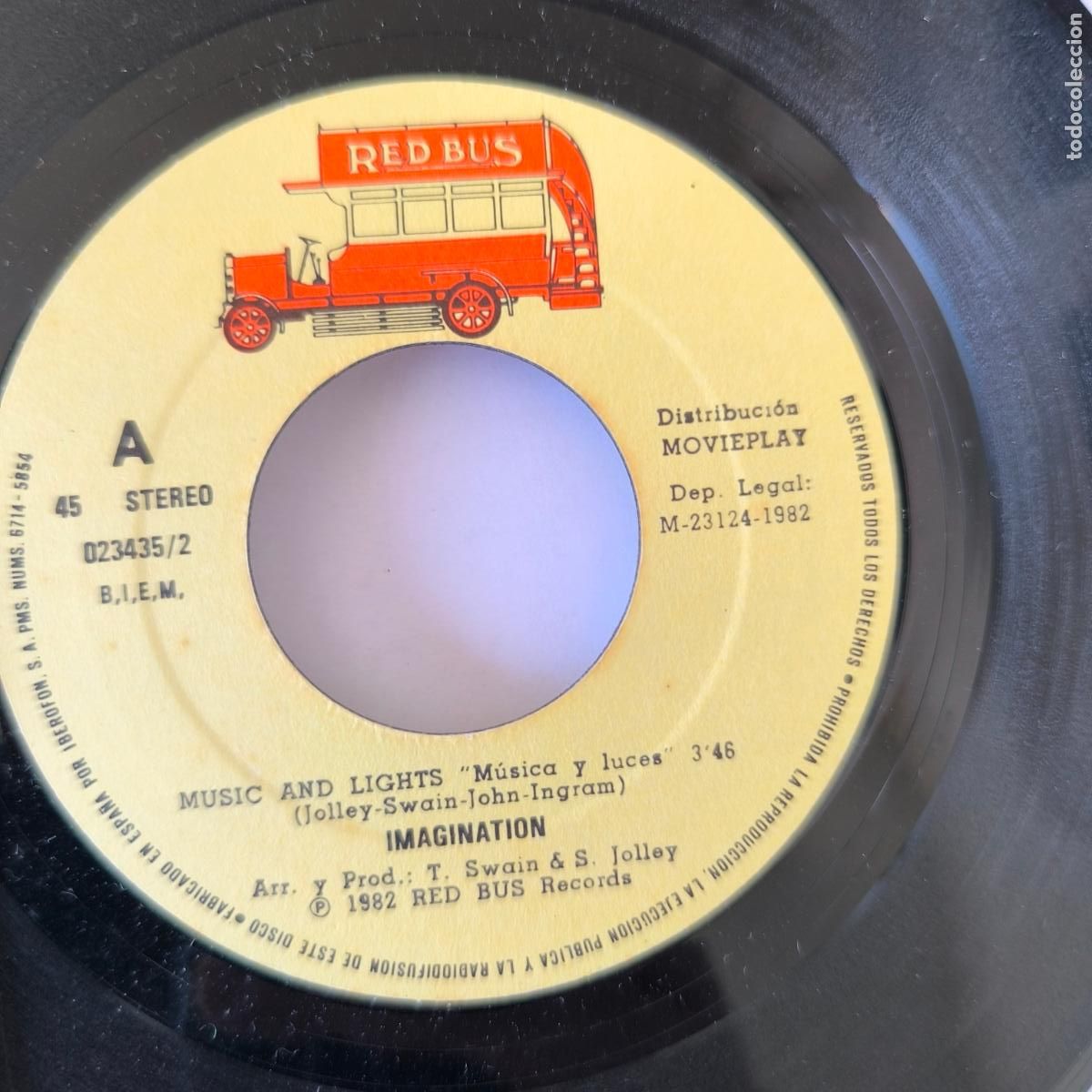 Discos de vinilo: Imagination - Music And Lights (7&rdquo;, Single) - Foto 3