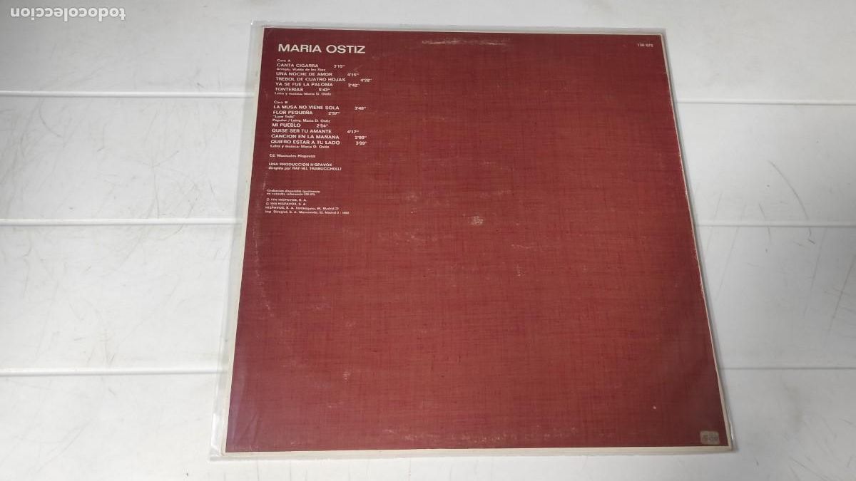 Discos de vinilo: LP MARIA OSTIZ - CANTA CIGARRA - Foto 2