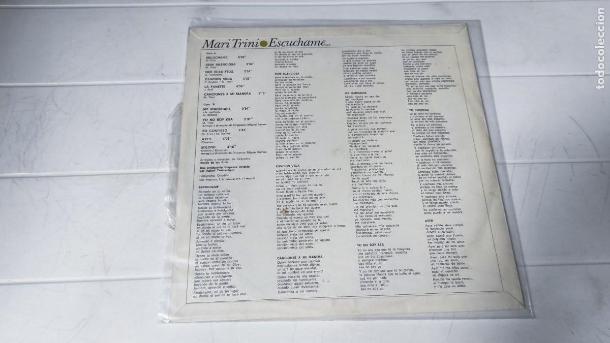 Discos de vinilo: LP MARI TRINI - ESCUCHAME... - Foto 2