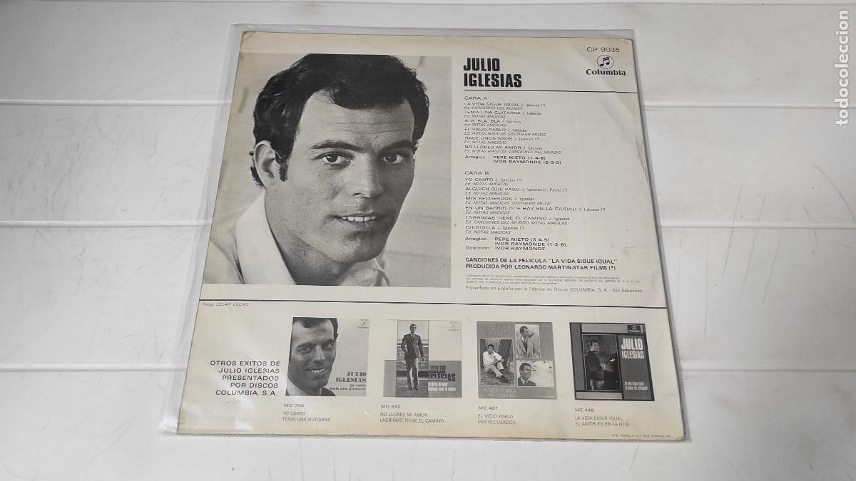 Discos de vinilo: LP JULIO IGLESIAS - YO CANTO... - Foto 2