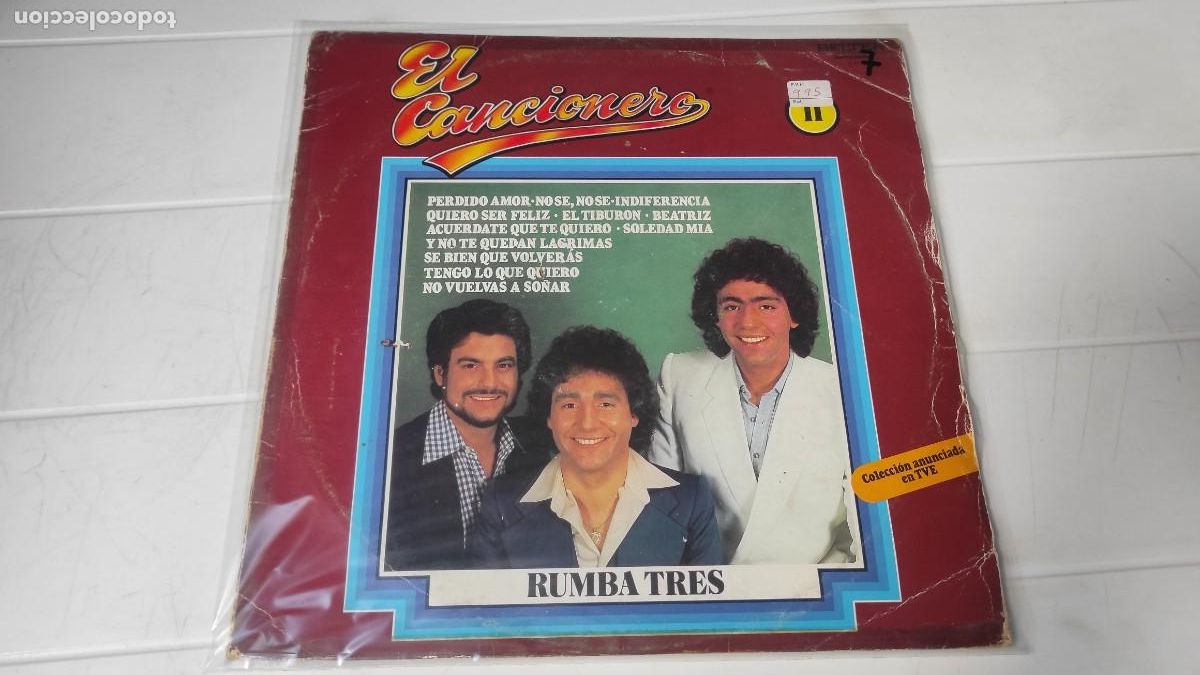 Discos de vinilo: LP RUMBA TRES - EL CANCIONERO - Foto 1
