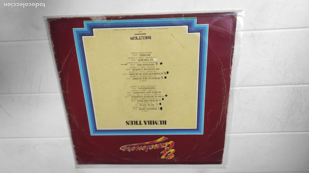 Discos de vinilo: LP RUMBA TRES - EL CANCIONERO - Foto 2