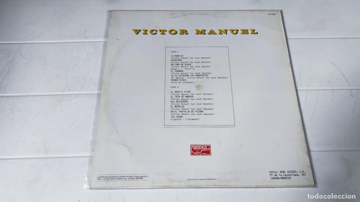 Discos de vinilo: LP VICTOR MANUEL - EL ABUELO VITOR - Foto 2