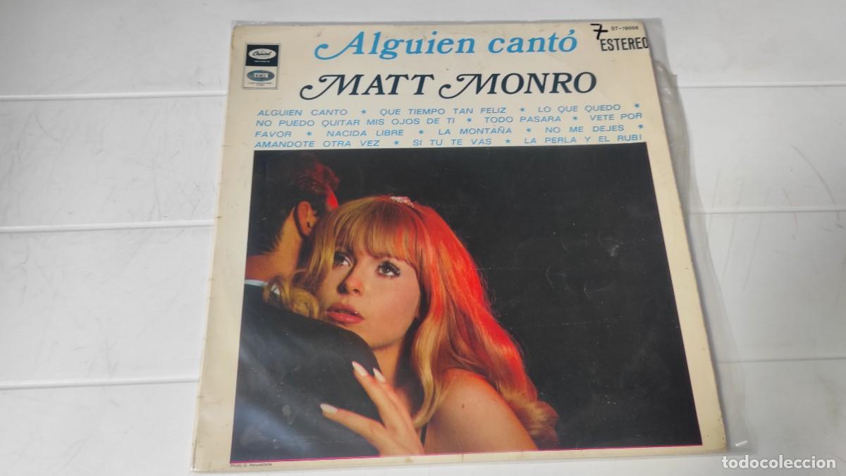 Discos de vinilo: LP MATT MONRO - ALGUIEN CANTO - Foto 1