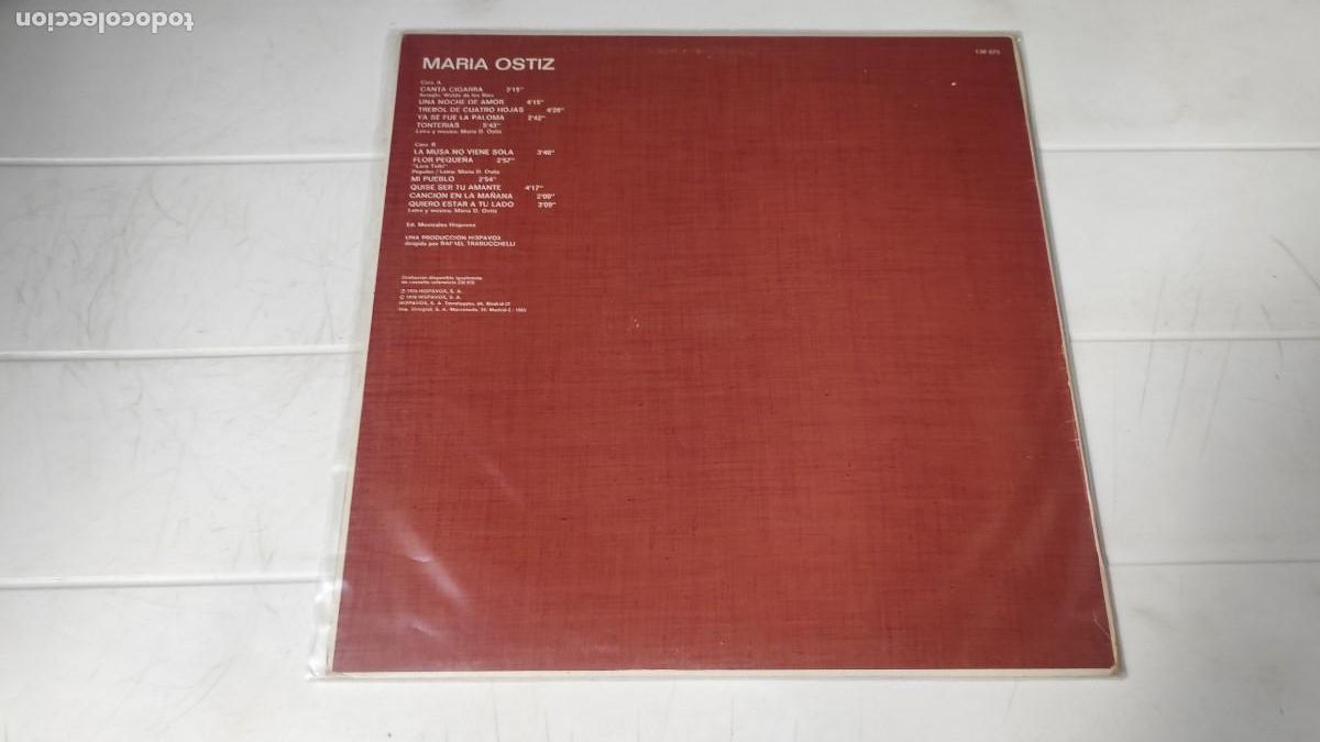 Discos de vinilo: LP MARIA OSTIZ - CANTA CIGARRA - Foto 2
