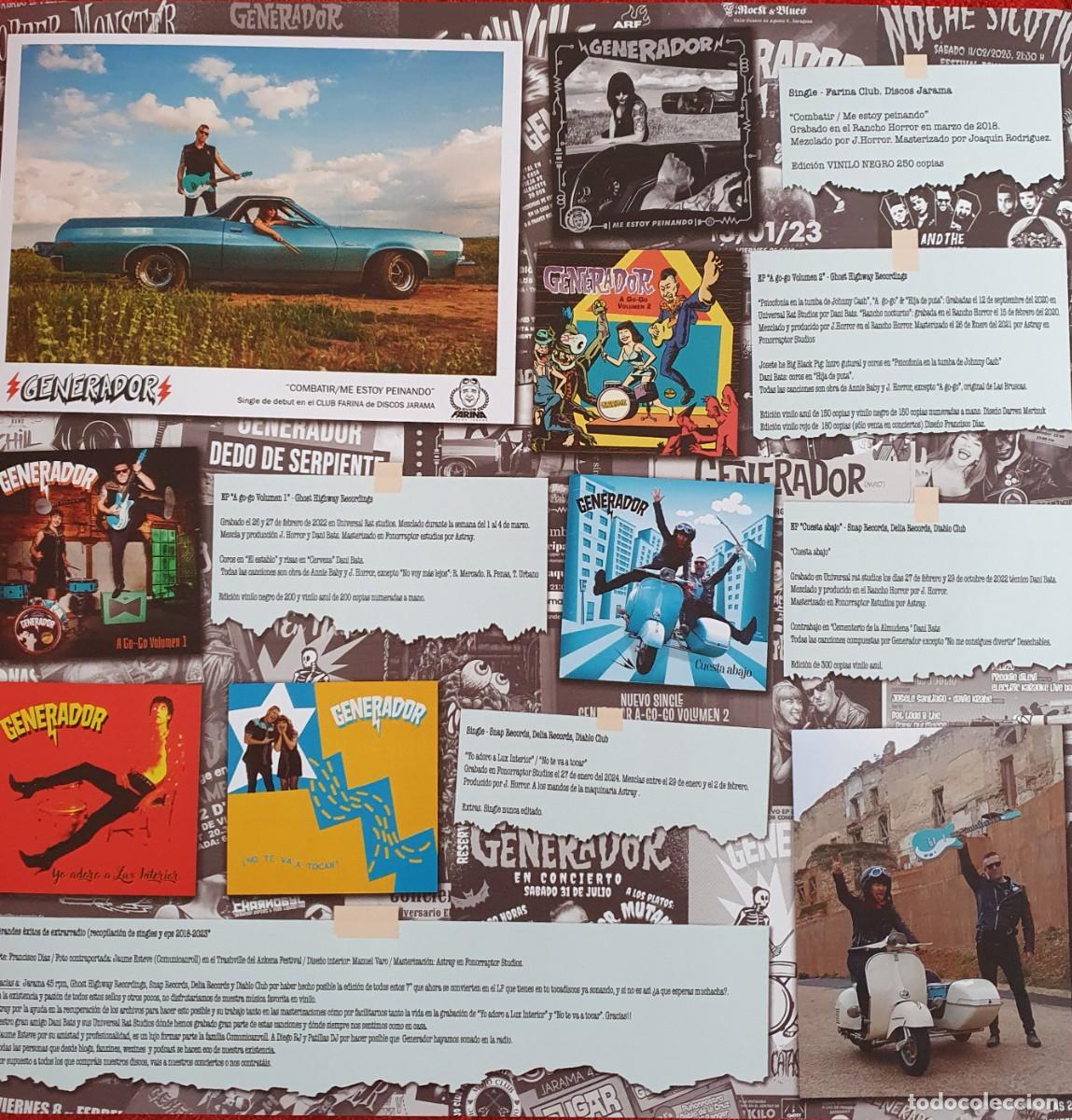 Discos de vinilo: Lote Generador 2 singles 7&rdquo; + LP 12&rdquo; - Foto 4