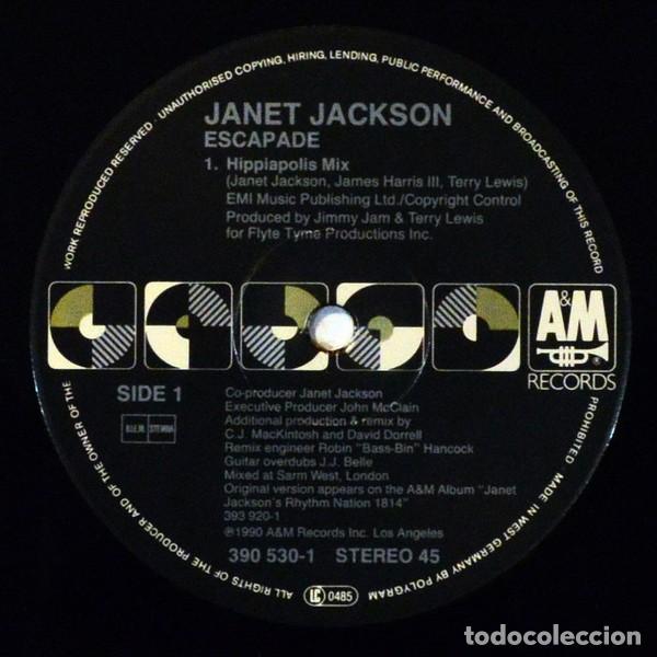 Discos de vinilo: Janet Jackson &ndash; Escapade (Remixes)-GERMANY-1990-MAXI SINGLE - Foto 2