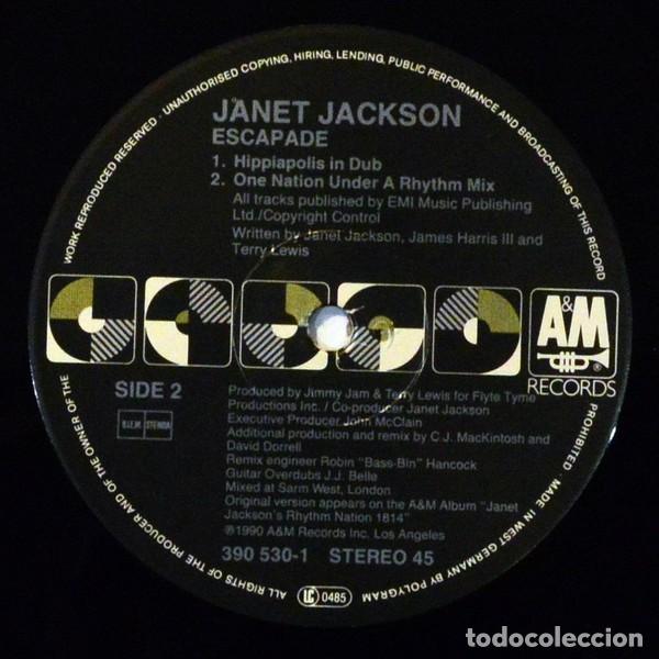 Discos de vinilo: Janet Jackson &ndash; Escapade (Remixes)-GERMANY-1990-MAXI SINGLE - Foto 3