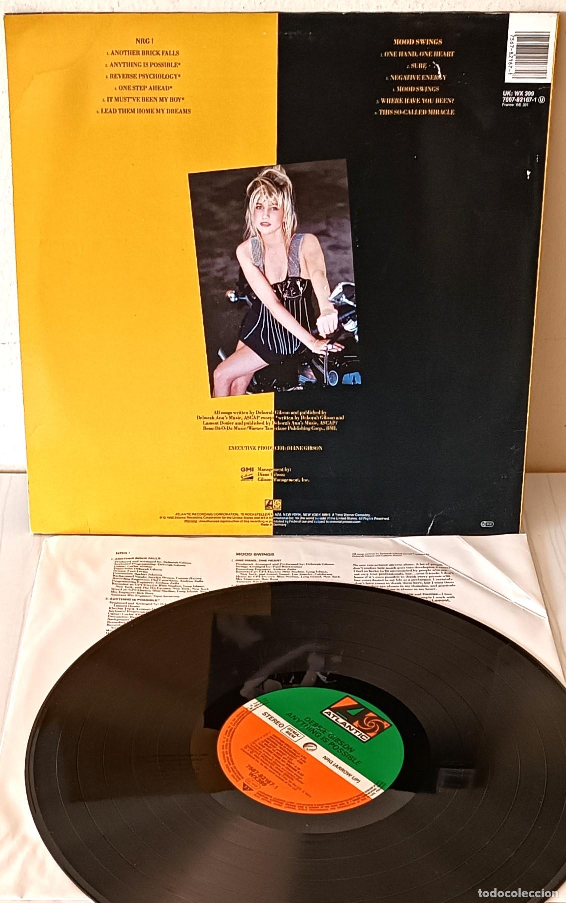 Discos de vinilo: DEBBIE GIBSON - ANYTHING IS POSSIBLE ATLANTIC EDIC. EU - 1990 - Foto 2