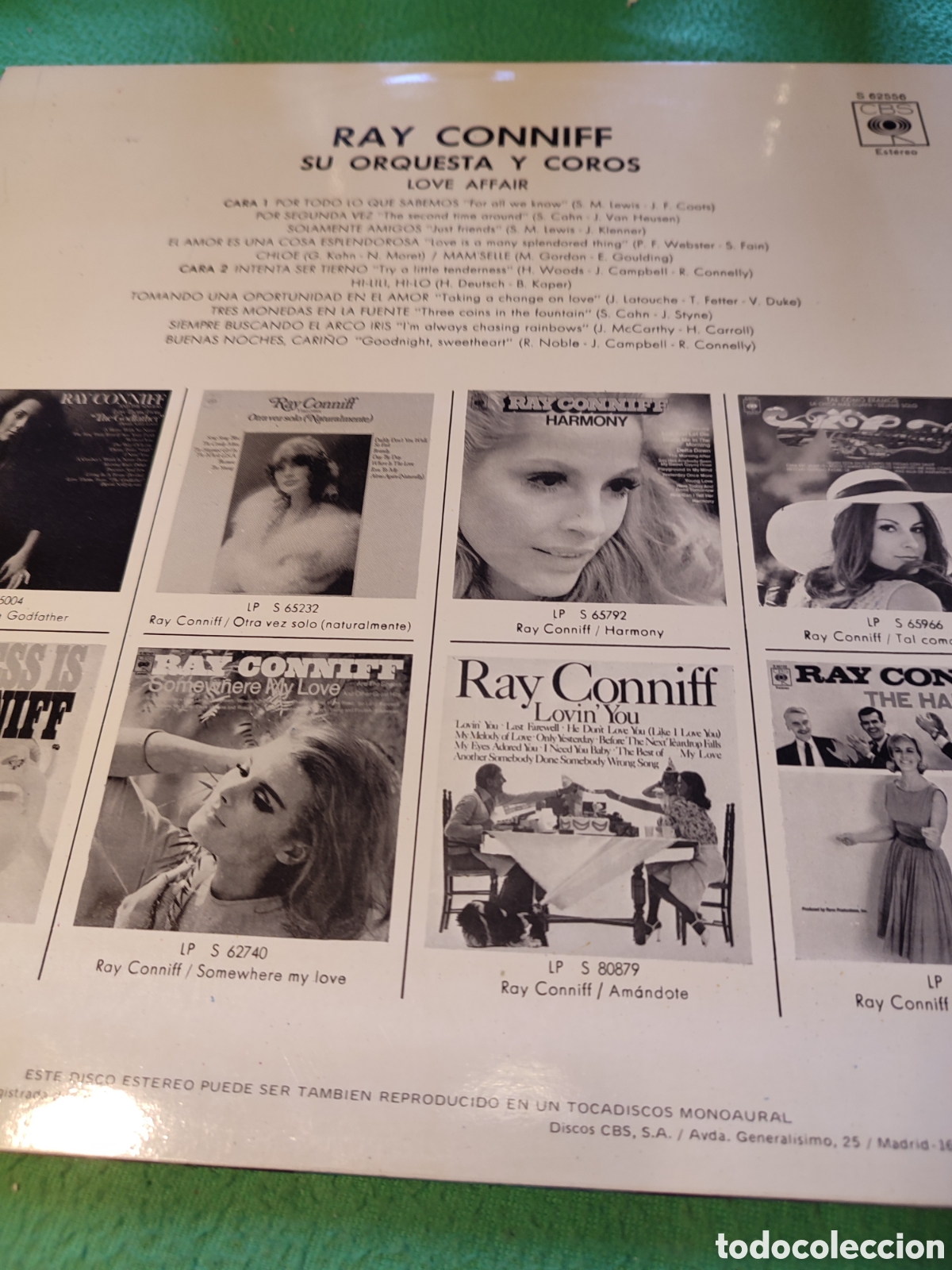 Discos de vinilo: Ray Conniff - Love Affair - Foto 2
