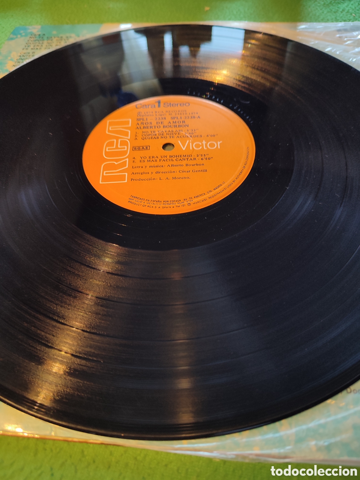 Discos de vinilo: Alberto Bourbon - A&ntilde;os de amor - Foto 3