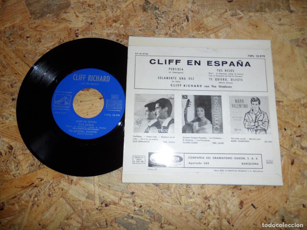 Discos de vinilo: CLIFF RICHARD CON LOS SHADOWS - CLIFF EN ESPA&Ntilde;A PERFIDIA +3 - Foto 2
