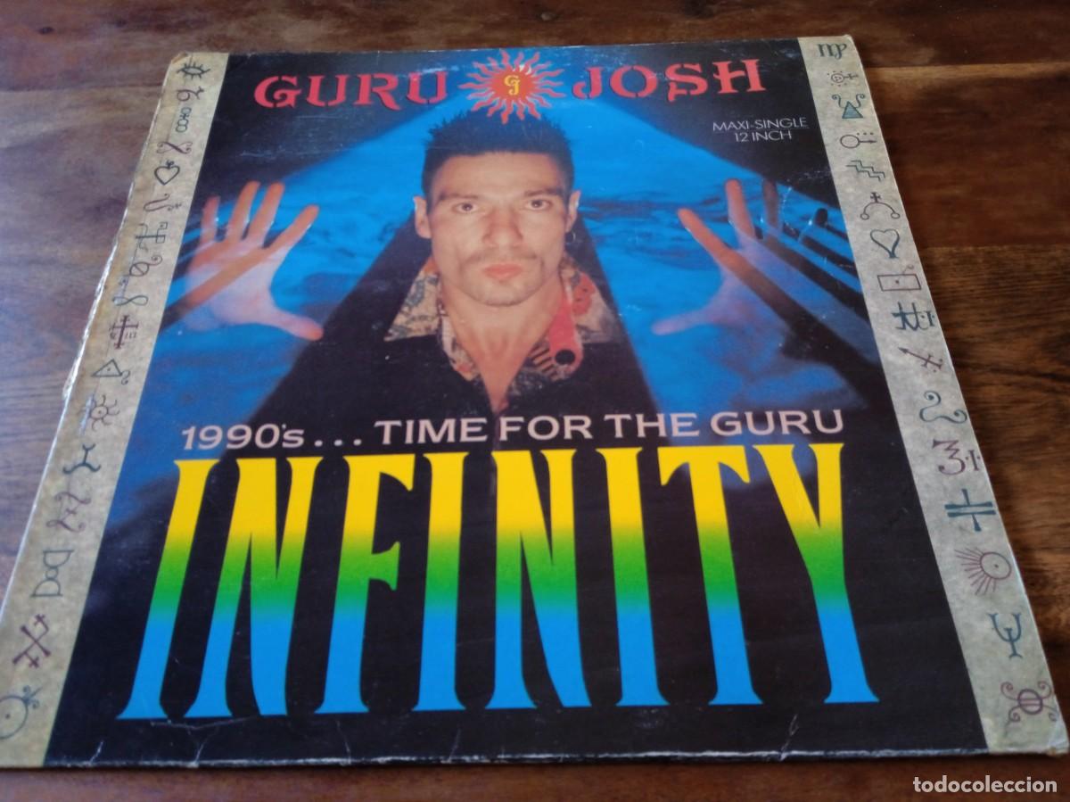 Discos de vinilo: Guru Josh - Infinity 3 versiones - Maxisingle original Deconstruction 1990 - Foto 1