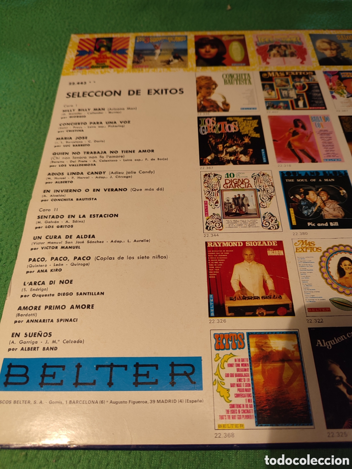 Discos de vinilo: Selecci&oacute;n de &Eacute;xitos - Varios Belter Vinilo Lp - Foto 2