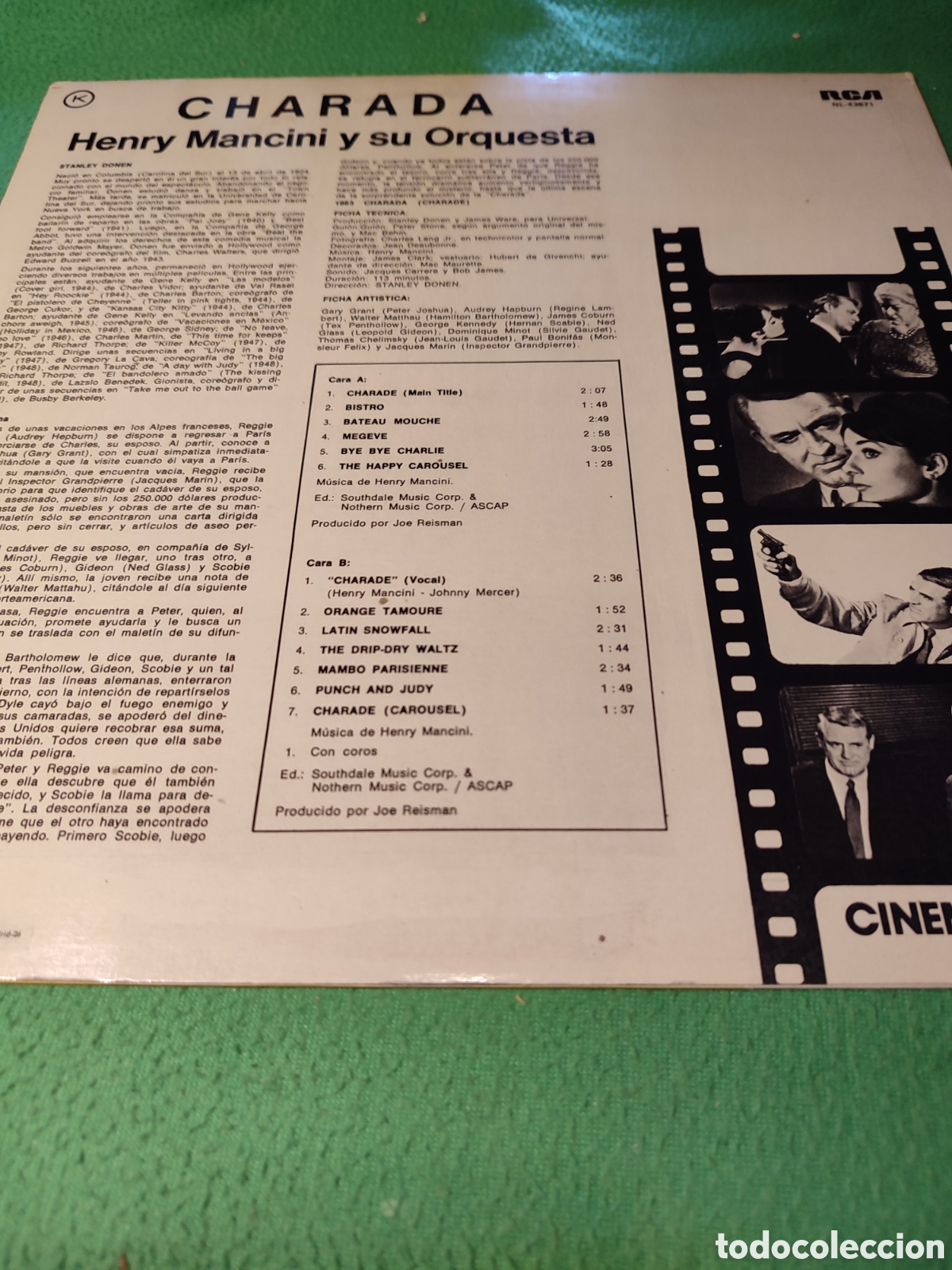 Discos de vinilo: Henry Mancini - BSO Charada Vinilo Lp - Foto 2