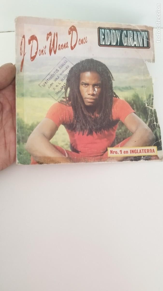 Discos de vinilo: EDDY GRANT , I dont wanna dance.Single 7&rdquo; - Foto 1