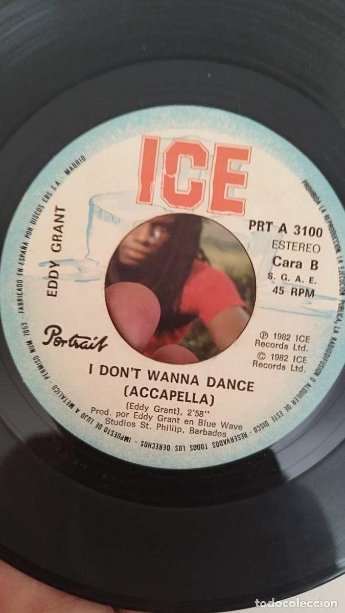 Discos de vinilo: EDDY GRANT , I dont wanna dance.Single 7&rdquo; - Foto 3