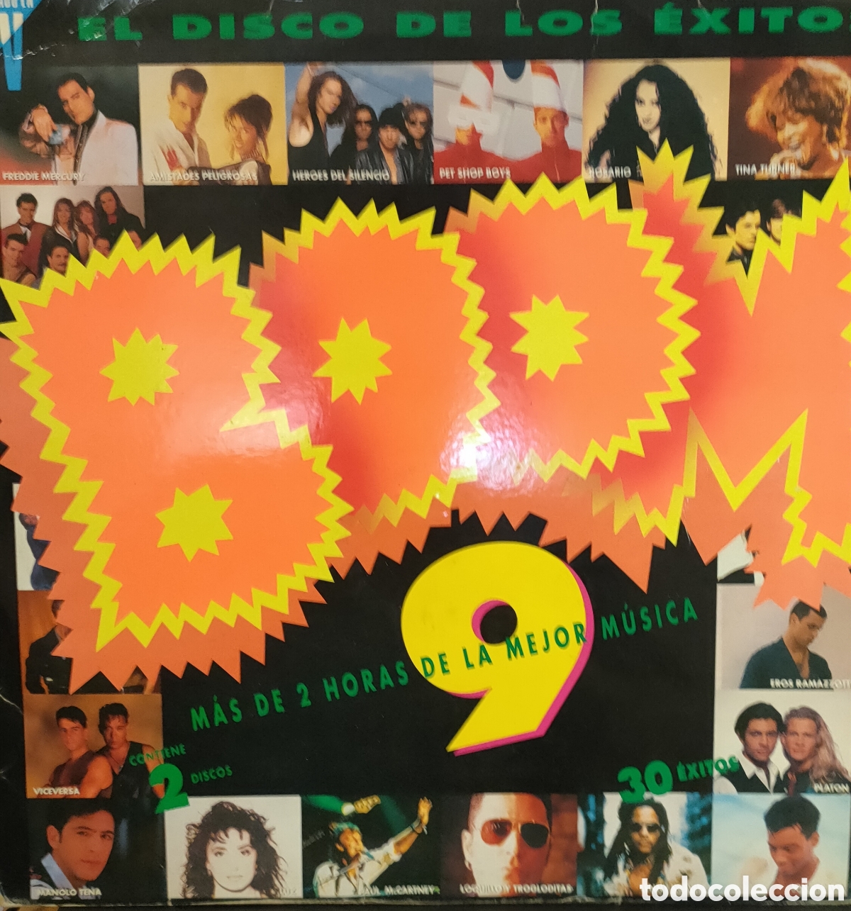 Discos de vinilo: &iexcl;Boom! 9 El Disco De Los &Eacute;xitos . 1993 Spain.. original ..doble LP disco de vinilo - Foto 1