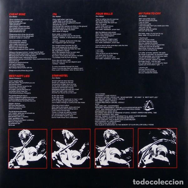 Discos de vinilo: Cold Chisel &ndash; East - Hard Rock Vinilo - Foto 4