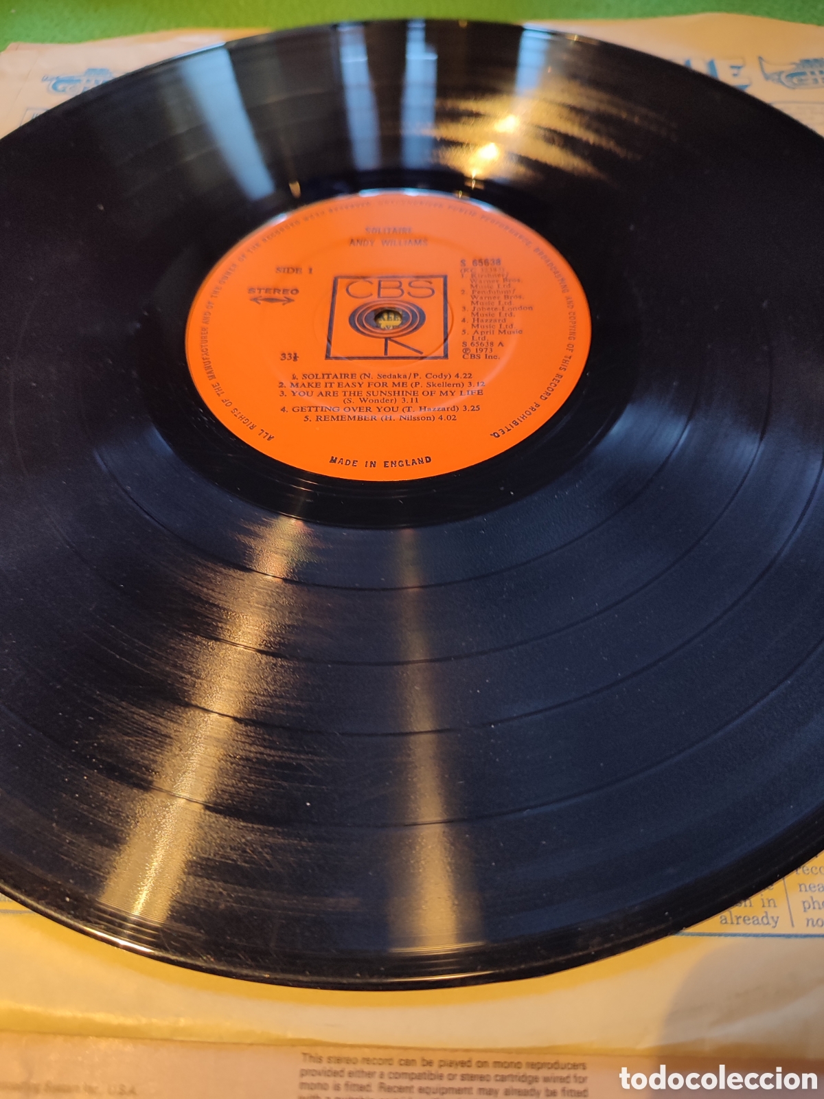 Discos de vinilo: Andy Williams - Solitaire - Foto 2