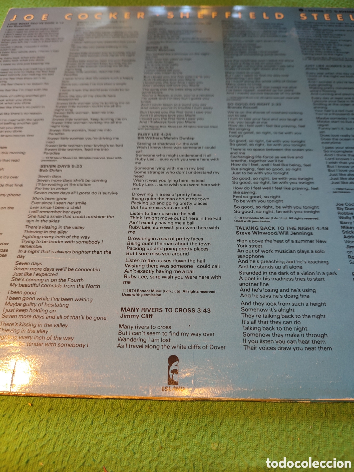 Discos de vinilo: Joe Cocker - Sheffield steel Vinilo Lp - Foto 2