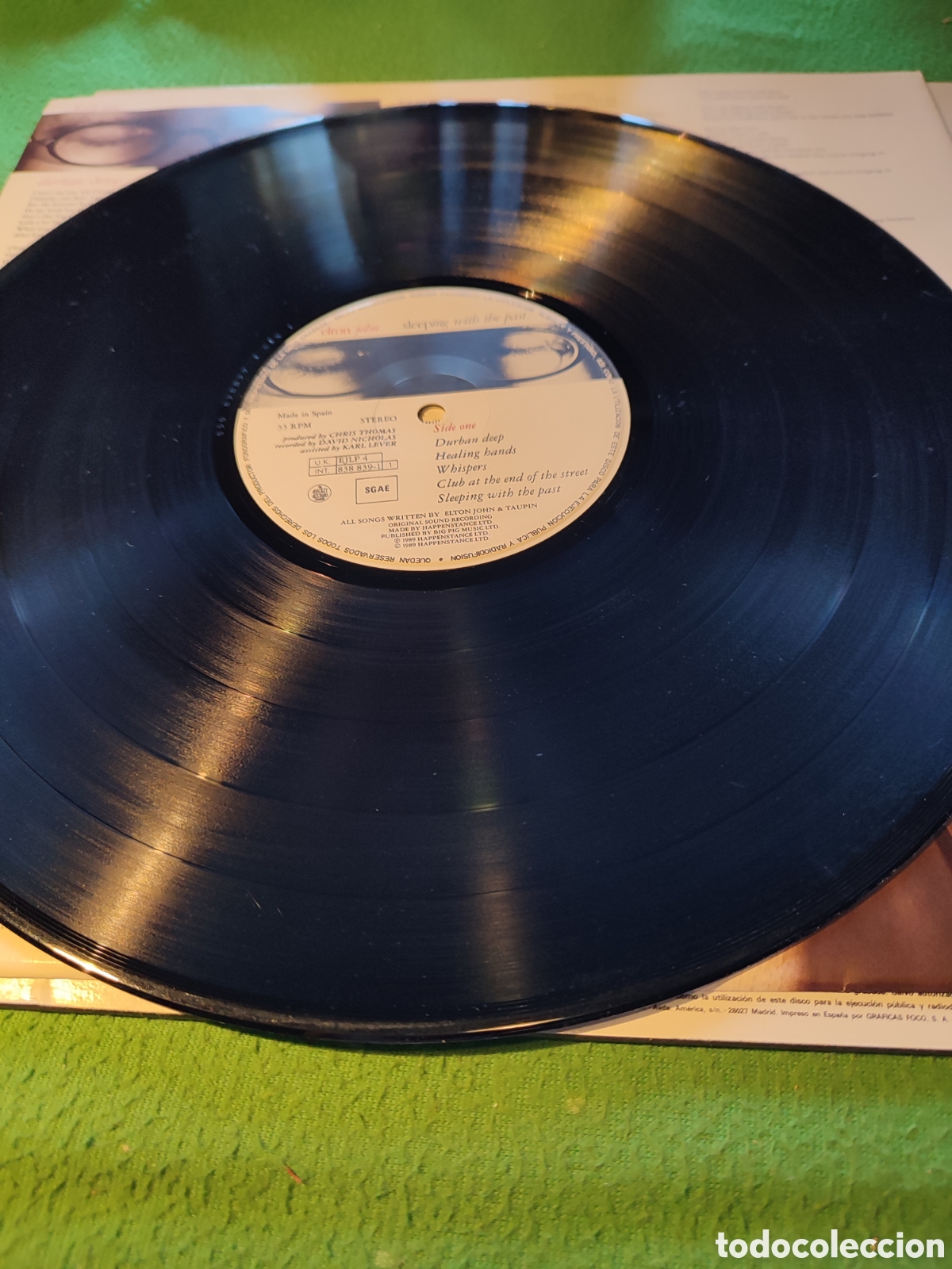 Discos de vinilo: Elton John - Sleeping with the past - Foto 3