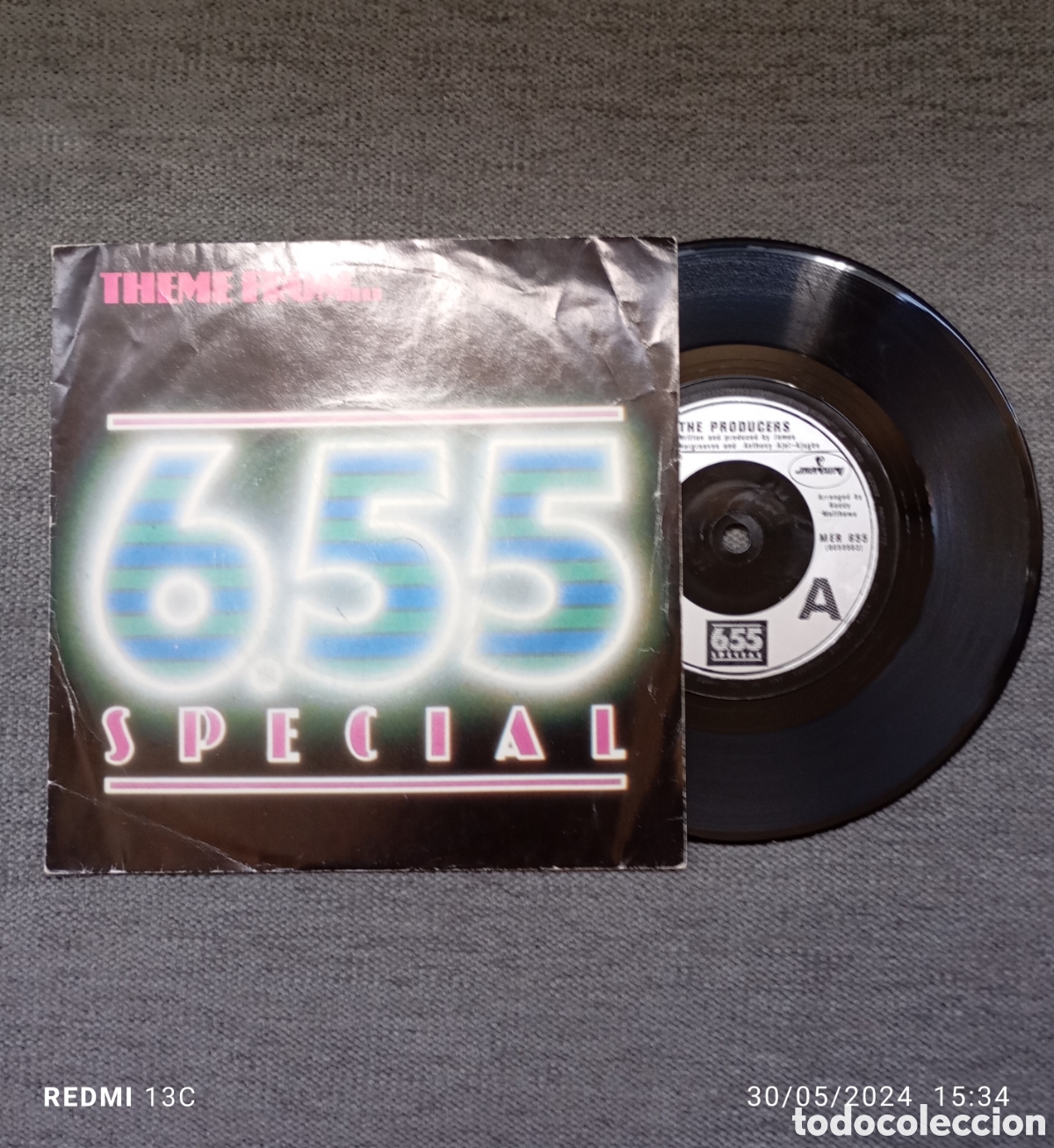 Disques de vinyle: 6.55 Special. Th&egrave;me From.../ Lover's Waltz. Single 7&rdquo;, a&ntilde;o 1982
