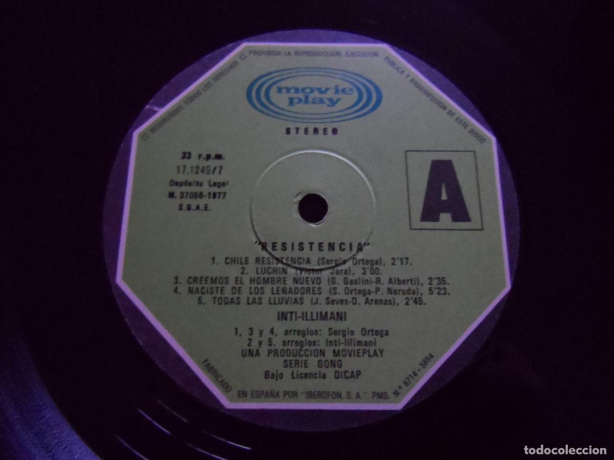Discos de vinilo: Inti-Illimani - Resistencia - Foto 4