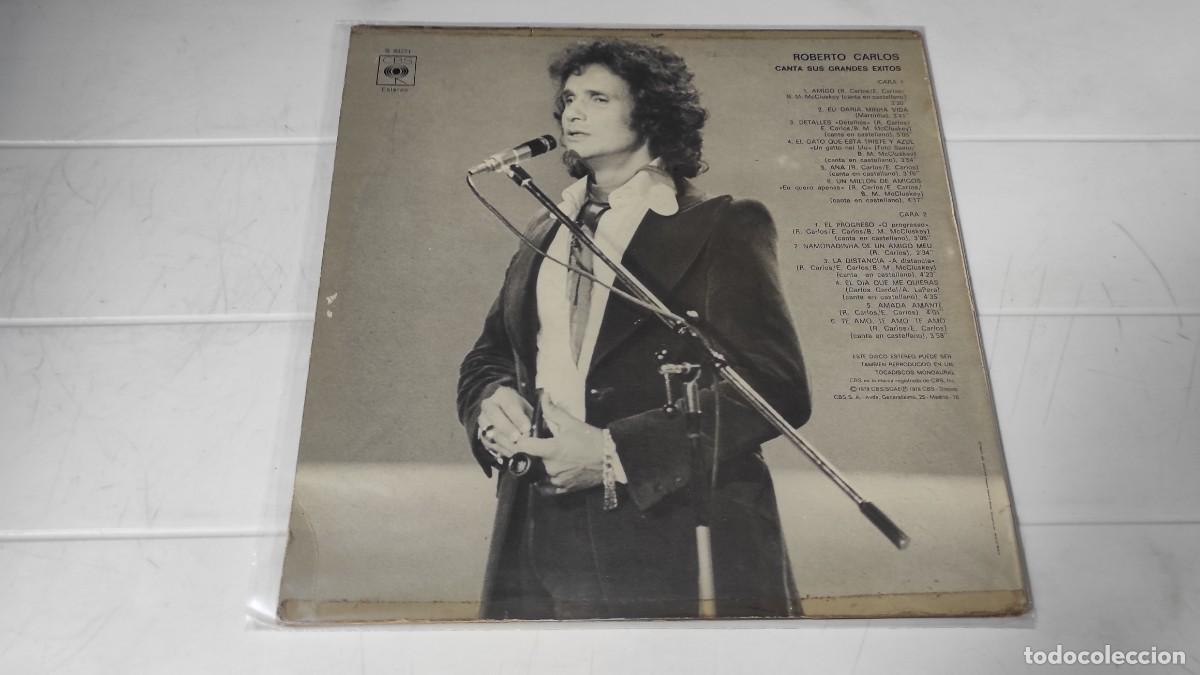 Discos de vinilo: LP ROBERTO CARLOS - CANTA SUS GRANDES EXITOS - Foto 2