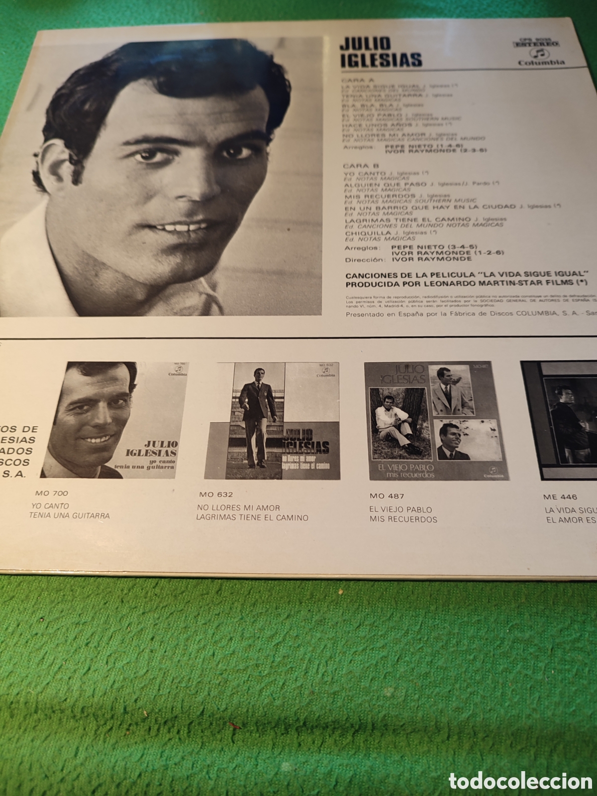 Discos de vinilo: Julio Iglesias - Yo canto ... Vinilo Lp - Foto 2