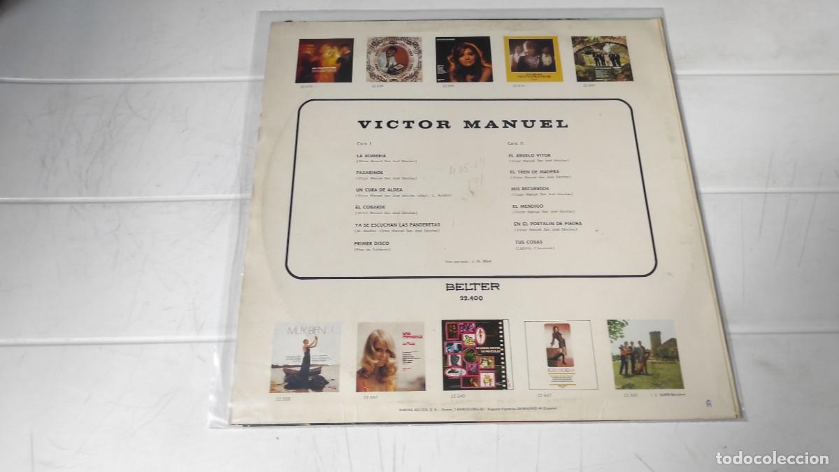 Discos de vinilo: LP VICTOR MANUEL - EL TREN DE MADERA - Foto 2