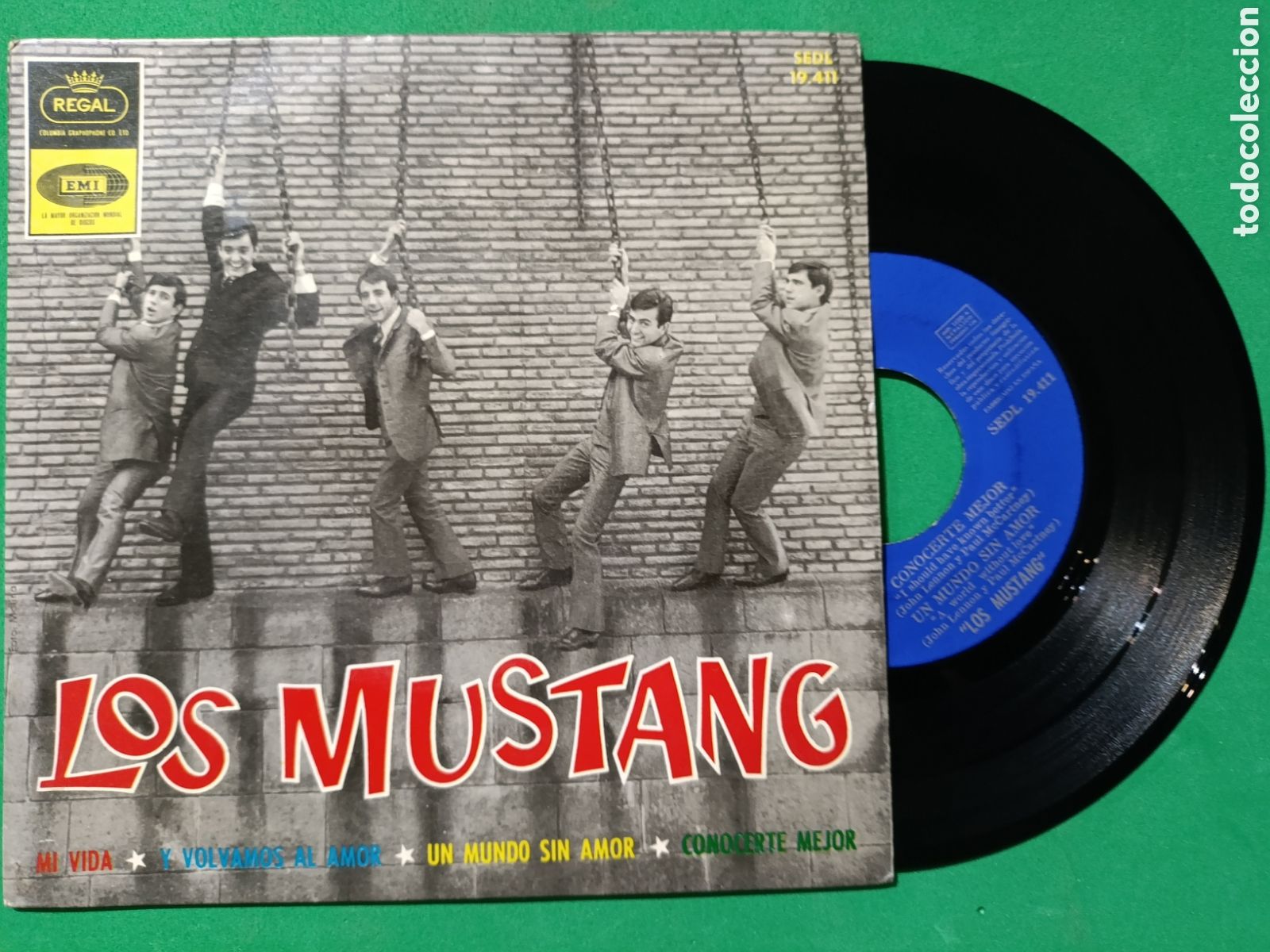 Discos de vinilo: Los Mustangs Mi Vida - Foto 1