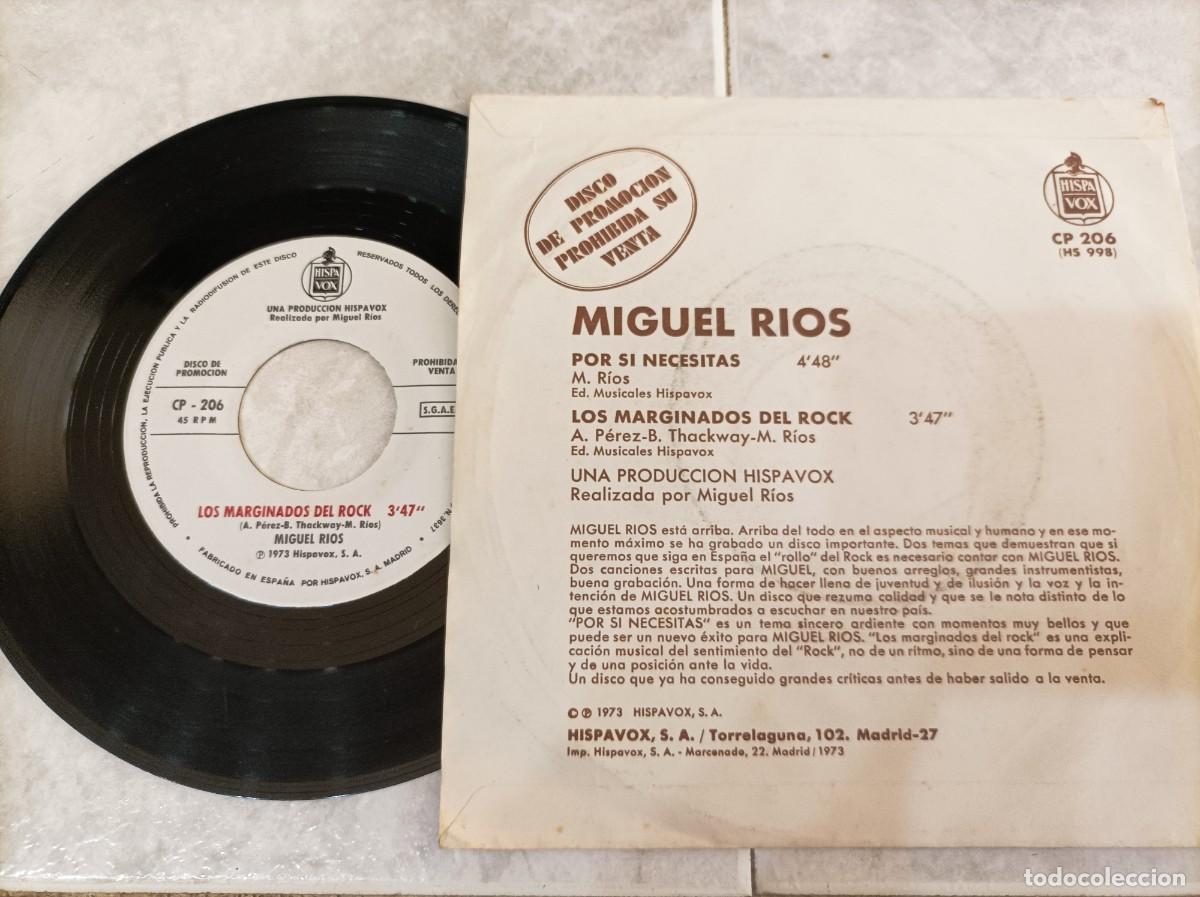 Discos de vinilo: Miguel Rios single raro - Foto 3