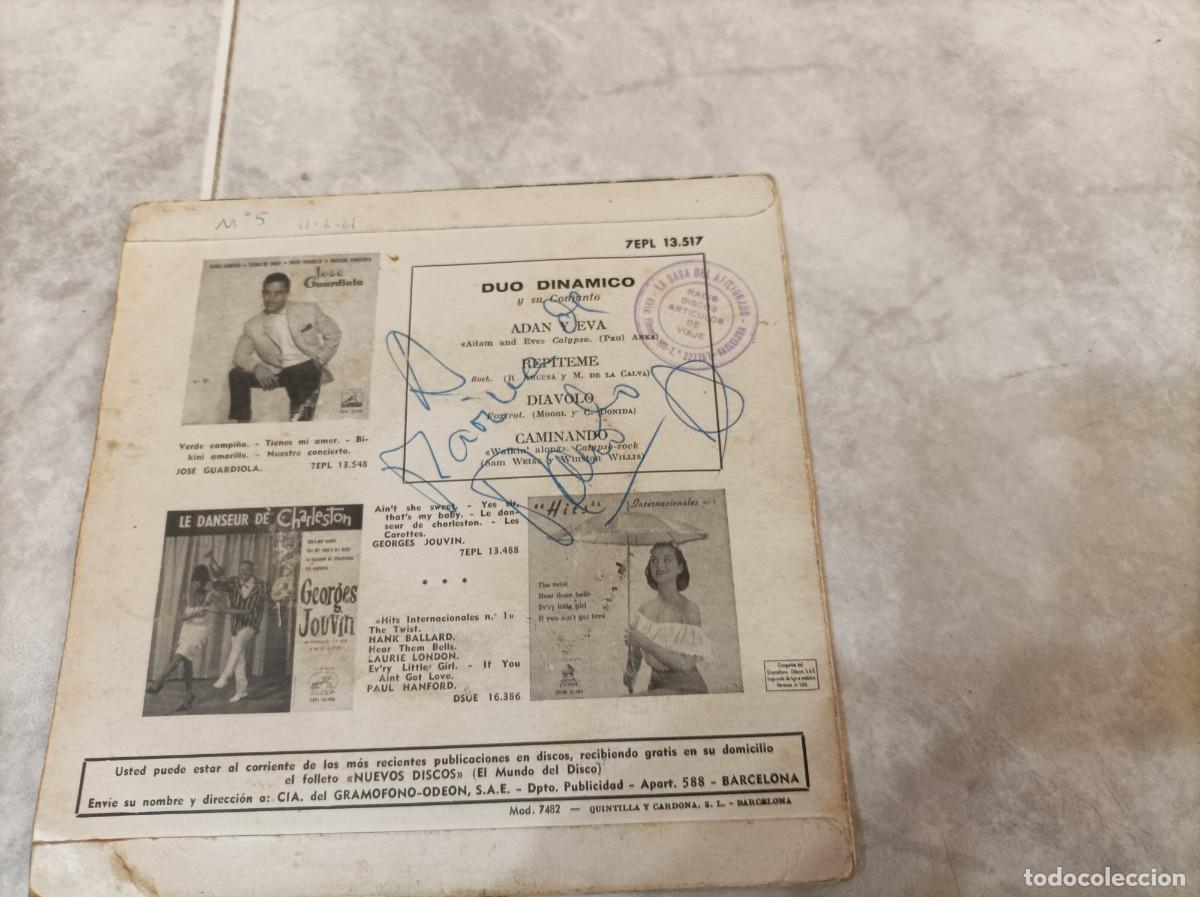 Discos de vinilo: Duo Dinamico ep con autografo - Foto 2