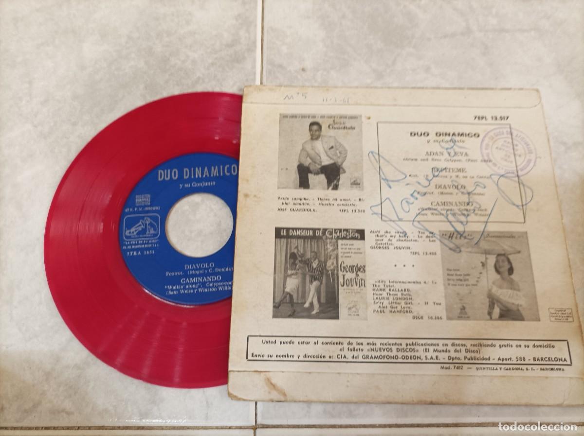 Discos de vinilo: Duo Dinamico ep con autografo - Foto 3