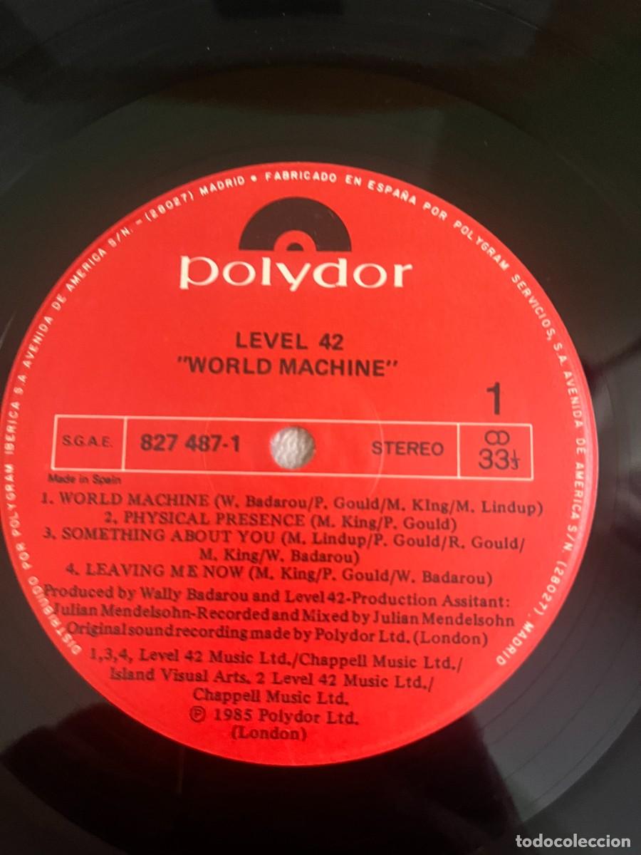 Discos de vinilo: Level 42 &lrm;&ndash; World Machine - Foto 4