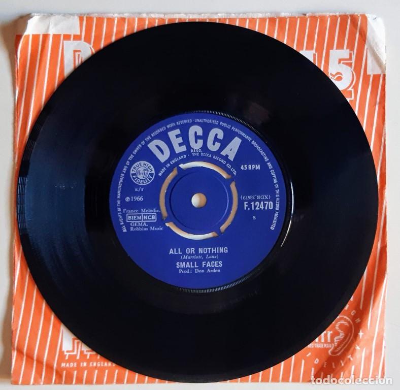 Discos de vinilo: Small Faces. Understanding/ All or nothing. Decca, UK 1966 single - Foto 3