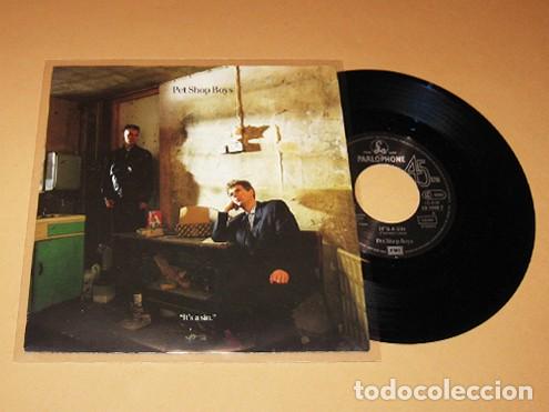 Discos de vinilo: PET SHOP BOYS - ITS A SIN - SINGLE - 1987 - Foto 1