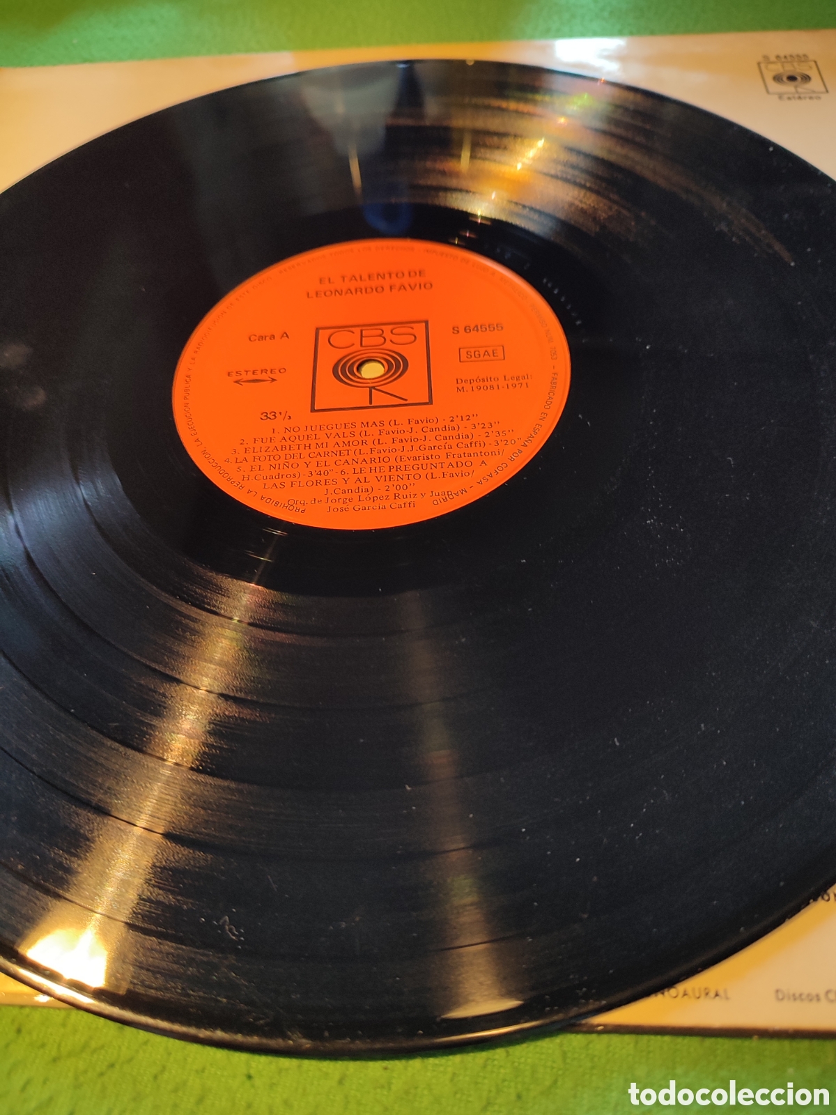 Discos de vinilo: Leonardo Favio - El talento de Vinilo Lp - Foto 2
