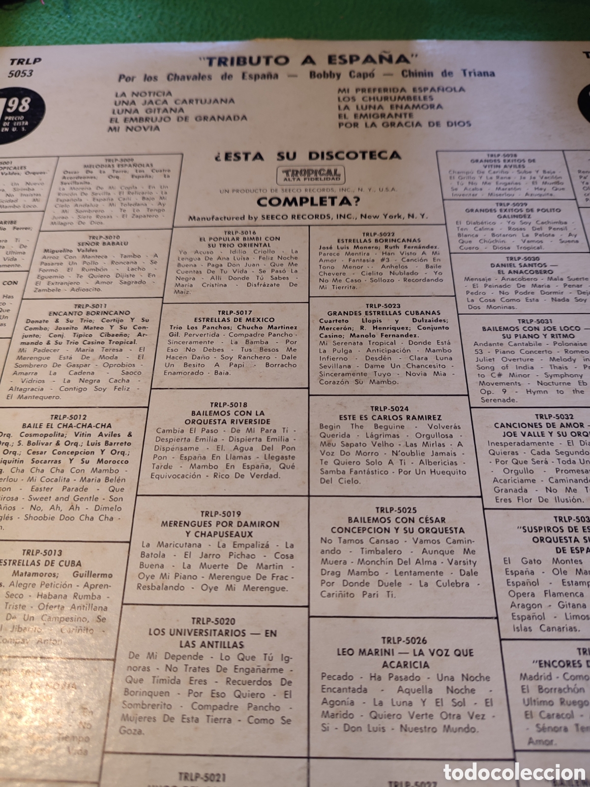 Discos de vinilo: Los Chavales de Espa&ntilde;a - Tributo a Espa&ntilde;a - Foto 3