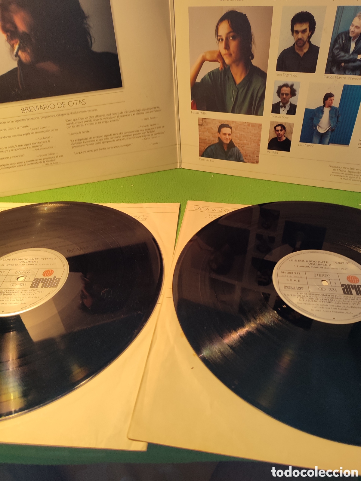 Discos de vinilo: Luis Eduardo Aute - Templo 2 Lps - Foto 3