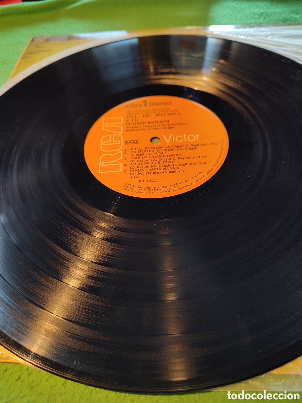Discos de vinilo: Claudio Baglioni - E t&uacute;.... Vinilo Lp - Foto 2