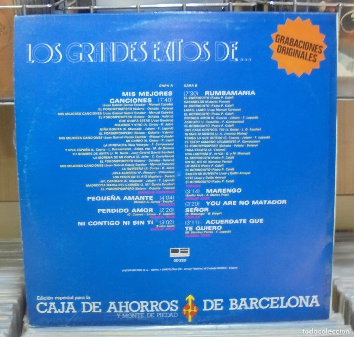Discos de vinilo: Los grandes &eacute;xitos de ... . Belter 1978 -- LP recopilatorio - Foto 2